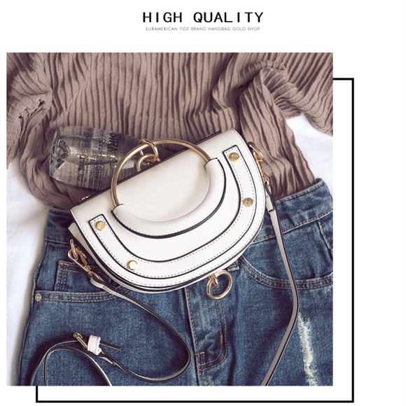 European Retro Rivet  Handbag - Picture 5 of 8